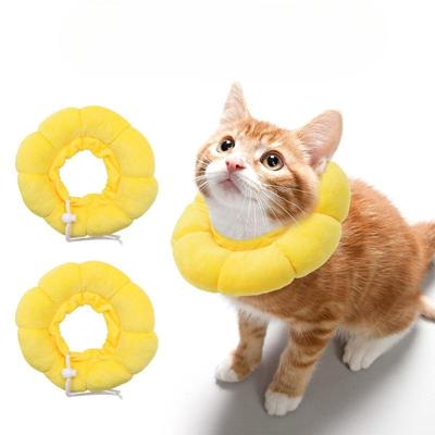 A White Cotton Collar for Cats To Prevent Them From Breaking Free, A Soft and Delicate Collar for Young Cats