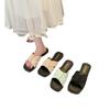 One-word Slippers for Women's New Summer Large-size Cross-strapped Breathable, Light and Cool Slippers