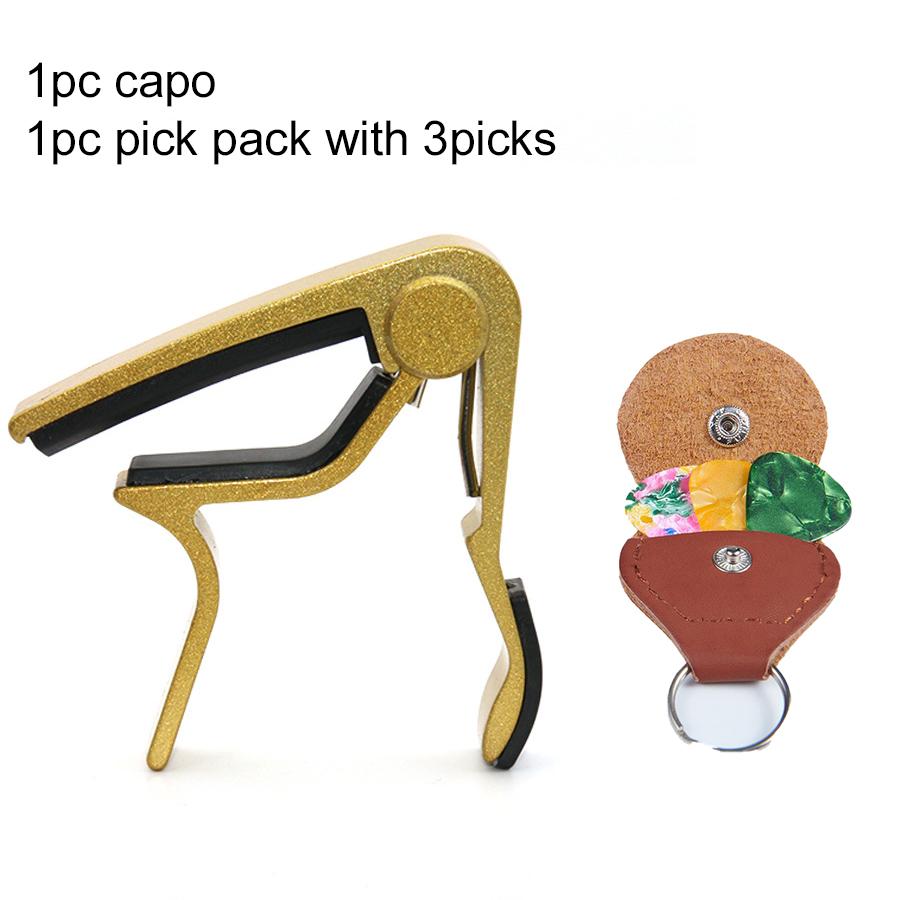 1 Stück Gitarren-Capo mit Paddel-Tasche für Akustik-E-Gitarre Einhand-Capos Mehrfarbiges Instrumenten-Gitarrenzubehör TMZ