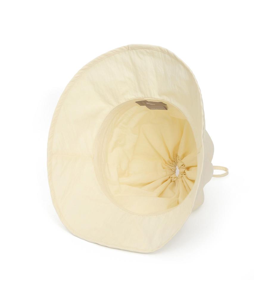 Eondeokeonteulolseutyudio Summer Nylon Bucket Hat Fold Bucket / Drawstring / Nc Lemon