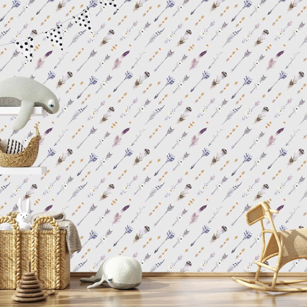 Arrows wallpaper in boho style for living room and bedroom 50x1000