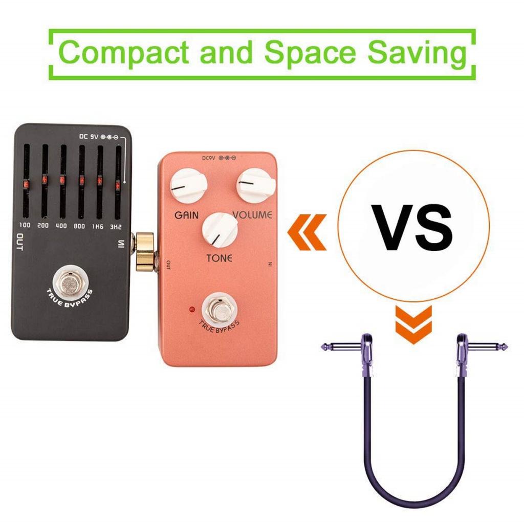 Z Type Guitar Pedal Connectors - 4 Pieces, Gold Plated, Low Noise, Strong Signal, for Guitar/Bass Pedal To Pedal