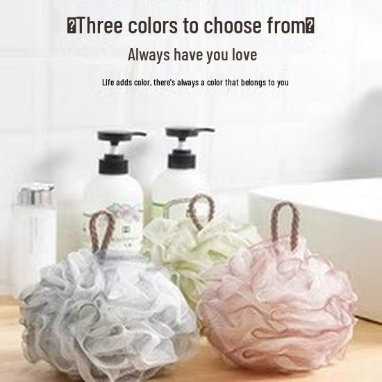 Premium Soft Exfoliating Shower Ball: Non-Dispersing, Luxurious Lather for Women’s Bathing