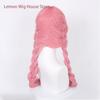 Anime Suzuki Miyu Cosplay Wig 70cm Long Braided Pink Wig Heat Resistant Synthetic Wigs for Halloween Party Costume Anime Wig