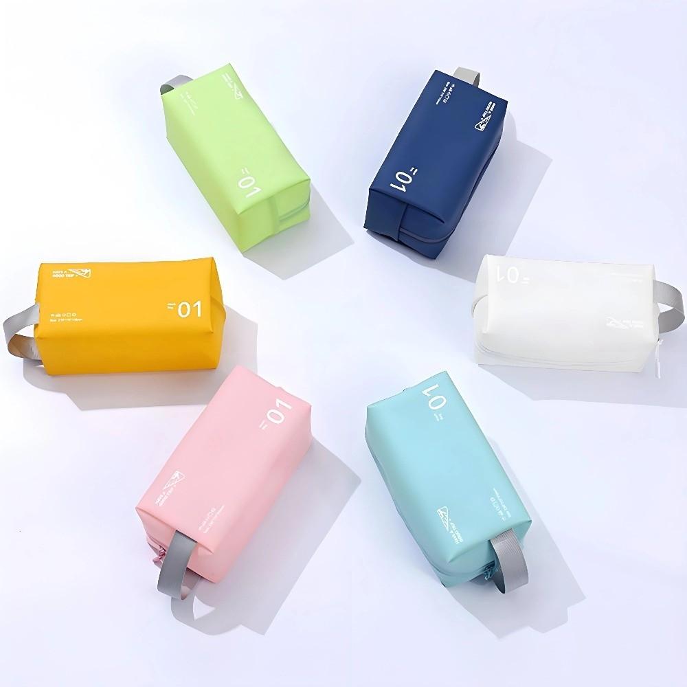 New PVC Travel Toiletry Bag Waterproof Zipper Closure Makeup Bag Large Capacity Cosmetic Bag for Women & Men