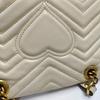 [Pre-Owned] Gucci GG Marmont Matelassé Mini Bag 'White' - Very Good #128IQDE