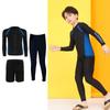 Kids' Long Sleeve Diving Swimsuit - Quick Dry, Sun Protection, Parent-Child Matching Beachwear for Boys & Girls