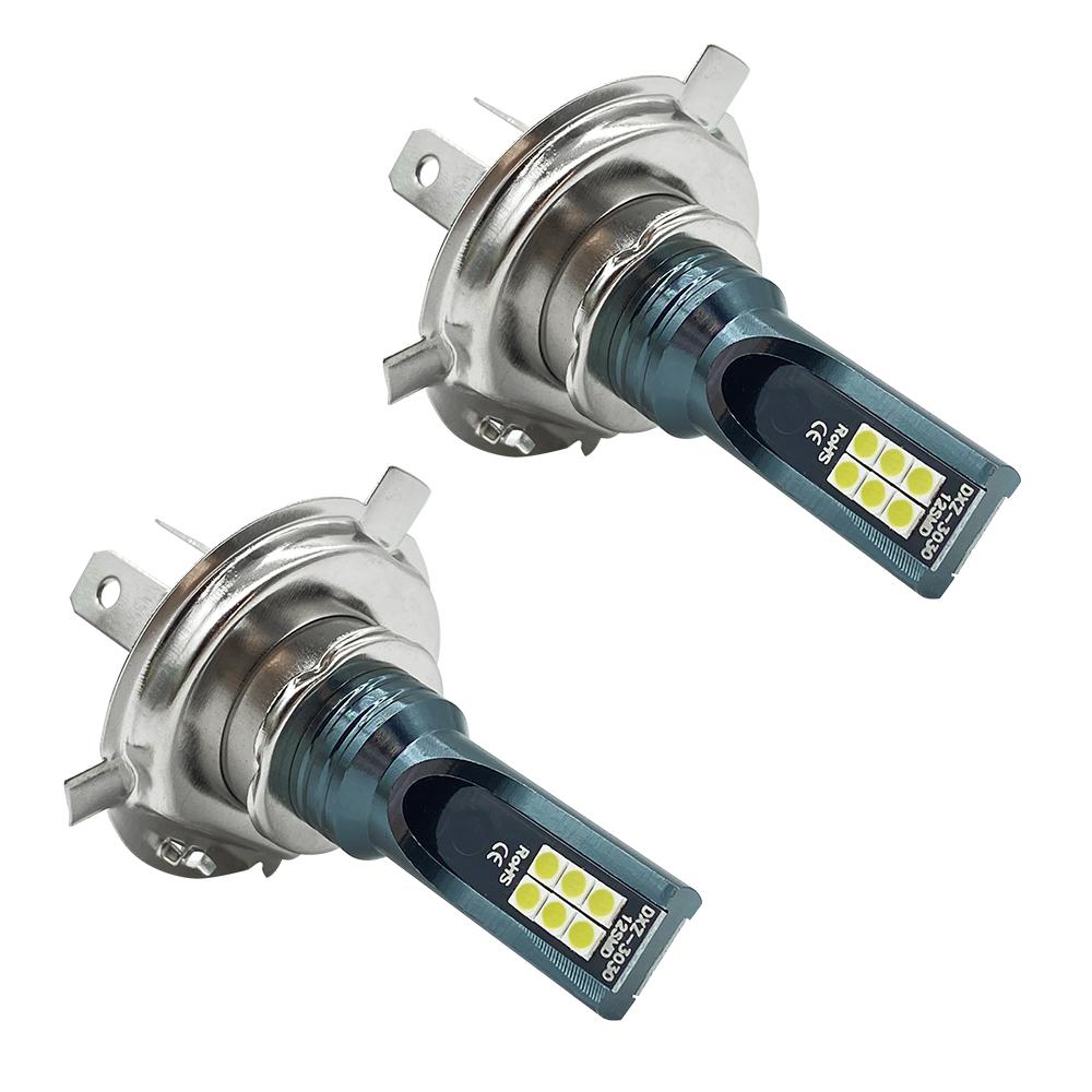 2Pcs LED Car Headlight H4 H7 H11 H3 H8 H9 H16JP H1 9005 9006 Fog Light Bulbs Auto Driving Running Lamps 6500K 12V 24V White Bulbs 7
