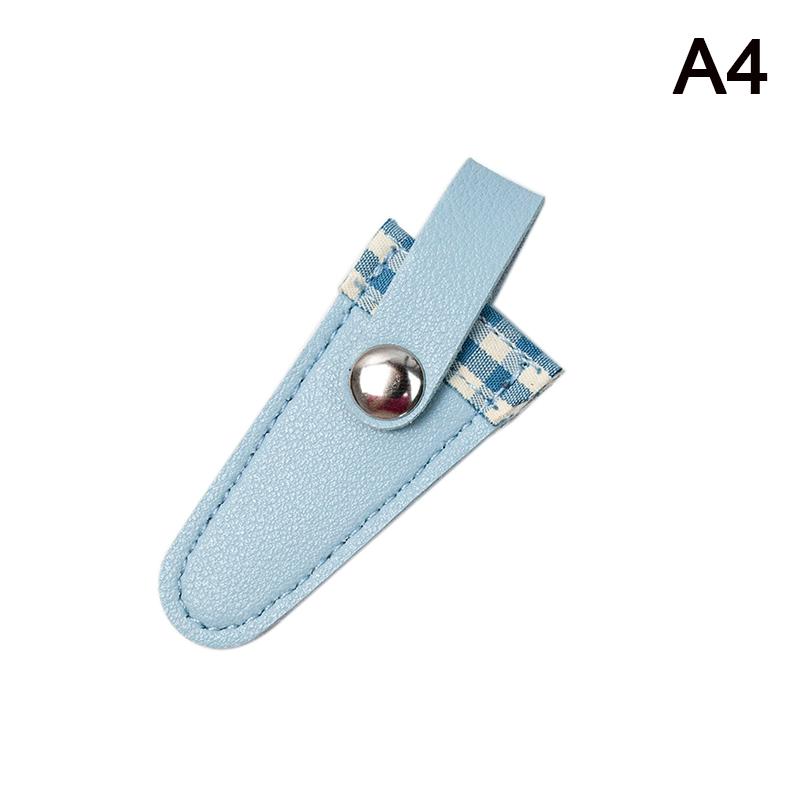 Colorful Vintage Embroidery Scissors Sheath Lattice Scissors Protective Cover Small Sharp Pointed Scissors Protection Case Home