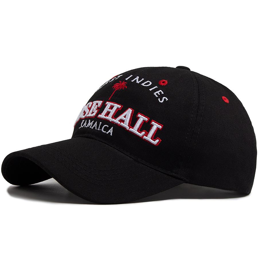 

Embroidered letters coconut tree baseball cap, outdoor sports and leisure sun shading duckbill cap, suitable for men and women Adjustable чорний