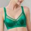 Satin Bra Women's Mesh Underwear Women's Gathering Bra Adjustable Thin Cup Top Support Bra Push Up Bra