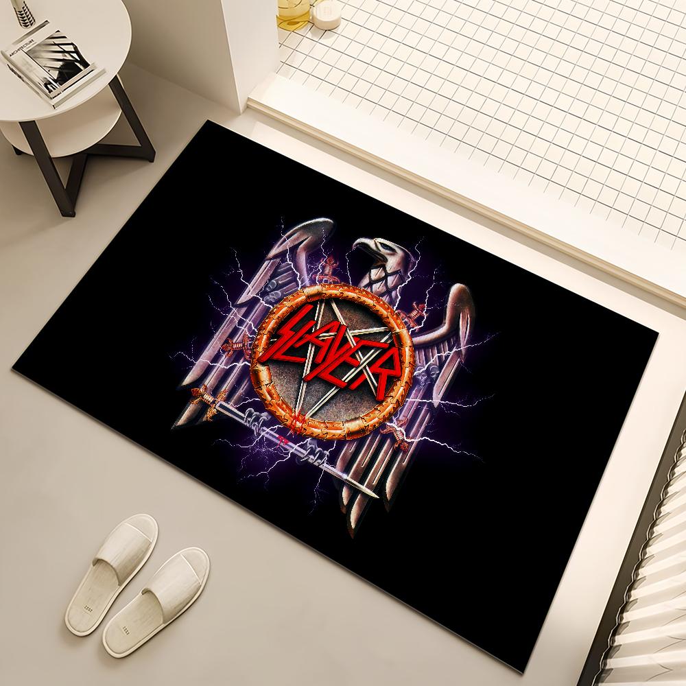 Band S-Slayer k-Kerry King Small Carpet Anti-Slip Kitchen Bedroom Handmade Tufted Rug Carpet Living Room Entrance Decoration
