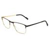 OCCI CHIARI Fashion Vintage Rectangular Eyewear Frames with Spring Blue Light UV Hinges, Blocking, Protection, Non-Prescription (Brown/Silver)