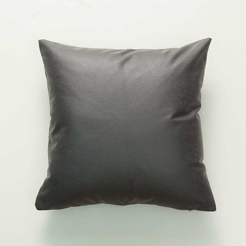Weich Kratzfest Einfarbig Kissen Kissen Modern Schlicht Kunstleder Technologie Stoff Kissenbezug Lendenkissen Kissen Kissenbezug