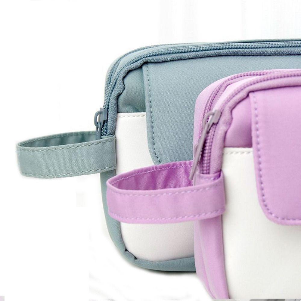 Large Capacity Pencil Case 3 Layer Pen Bag Simplicity Fashion Portable Pen Pouch  Students