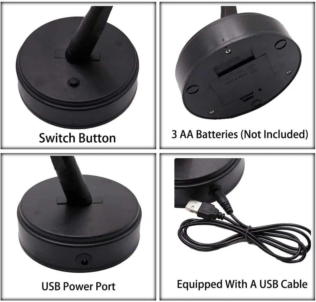 Table Pink Flower Night Light USB Battery Touch Switch Artificial Bonsai Cherry Blossom Desktop Tree LED Lamp Light Decoration