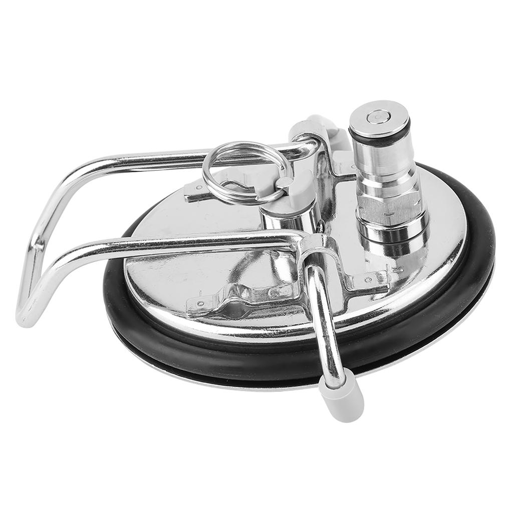 Hjemmebrygget Cornelius-stil karboneringsfatlokk med 0,5 mikron diffusjonsstein