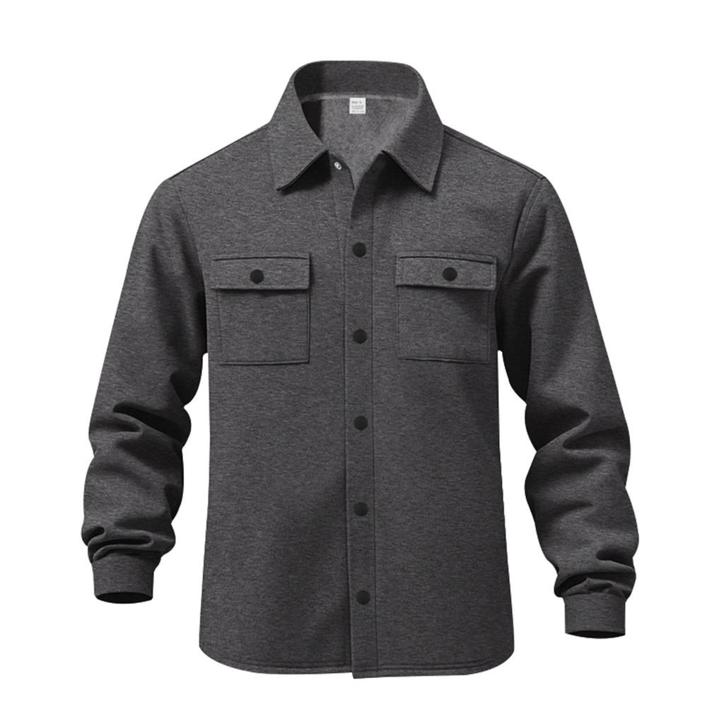 Mens Casual Fleecelined Jacket With Multiple Pockets For Autumn Warmth And Urban Style