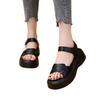 One-word casual wear with beach shoes non-slip Roman shoes with lightweight 2025 summer new platform sandals women