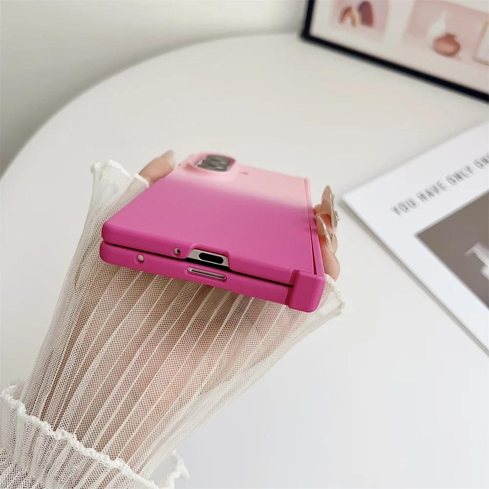 Per custodia Galaxy Z Fold 7 Protezione cerniera Antiurto Colore Degradé Retro Rigido Antiurto per Samsung Galaxy Z Fold 7 6 5 4