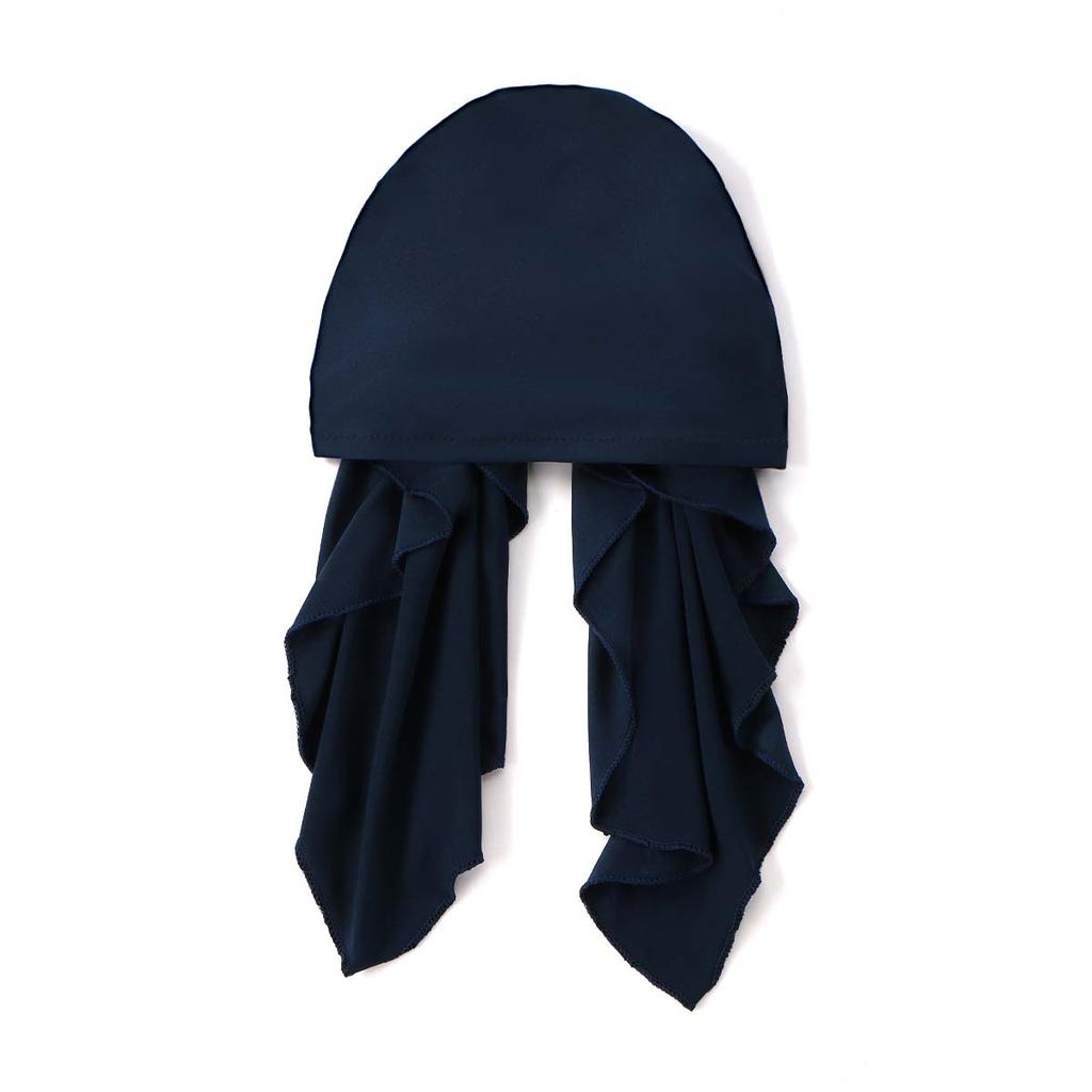 Golden Stripes Elastic Hat Cap For Woman Muslim Hijab Headband Middle East Instant Scarf Hijab Islamic Turban Bandana 20*43Cm