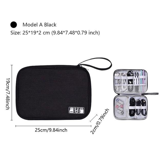 Travel Cable Bag Portable Digital Storage Pouch Waterproof Electronic Accessories Storage Bag Travel Cable Organizer Bags
