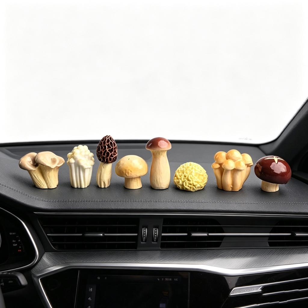8pcs Place a Few Cute Mushrooms To Heal Your Computer Desktop and Create a Japanese-style Office Desk Decoration