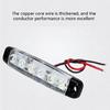 12-24V 6 LED Rear Indicator Light for Truck Trailer Side Marker Turn Signal Lamp