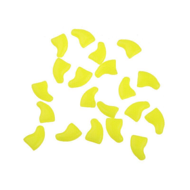 20 Pcs Haustier Hund Pfoten Krallen Nägel Kappen Abdeckungen Weiche Schutzhülle Sparkle Mult-Farben