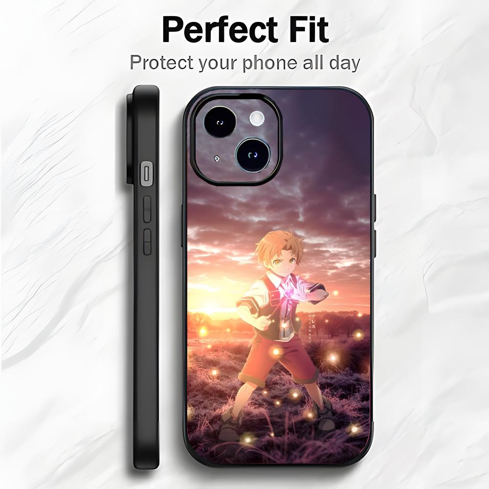 Fantasy Japanese Anime M-Mushoku Tensei Phone Case Phone Case Soft Packaging Lightweight For iPhone17 16 15 14 13ProMax