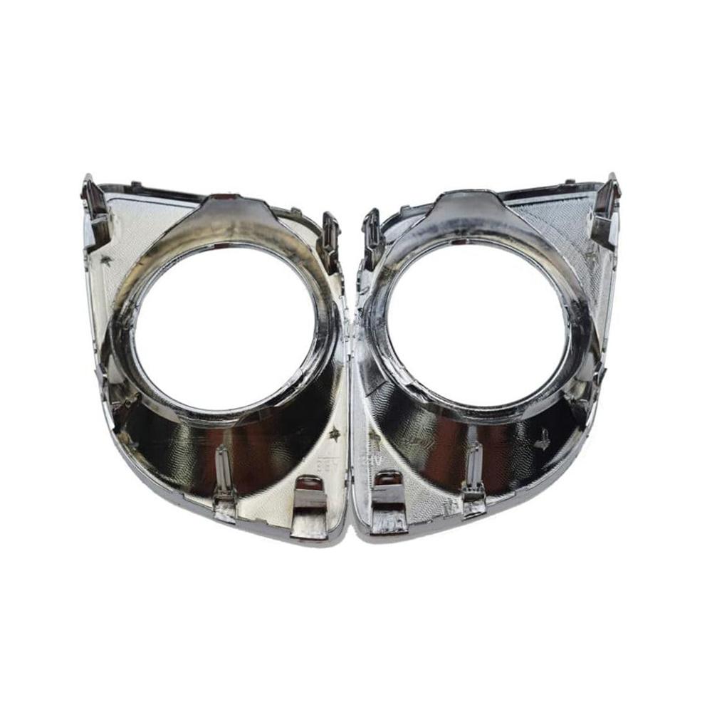 Left & Right Front Bumper Fog Light Trim Chrome Fits For Toyota Venza 2009-2012