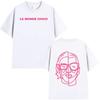 Le Monde Chico T-Shirt Französischer Rapper PNL Album Grafikdruck T-Shirt Herren Damen Hip Hop Mode Oversized Tägliche Kleidung Cooles Oberteil