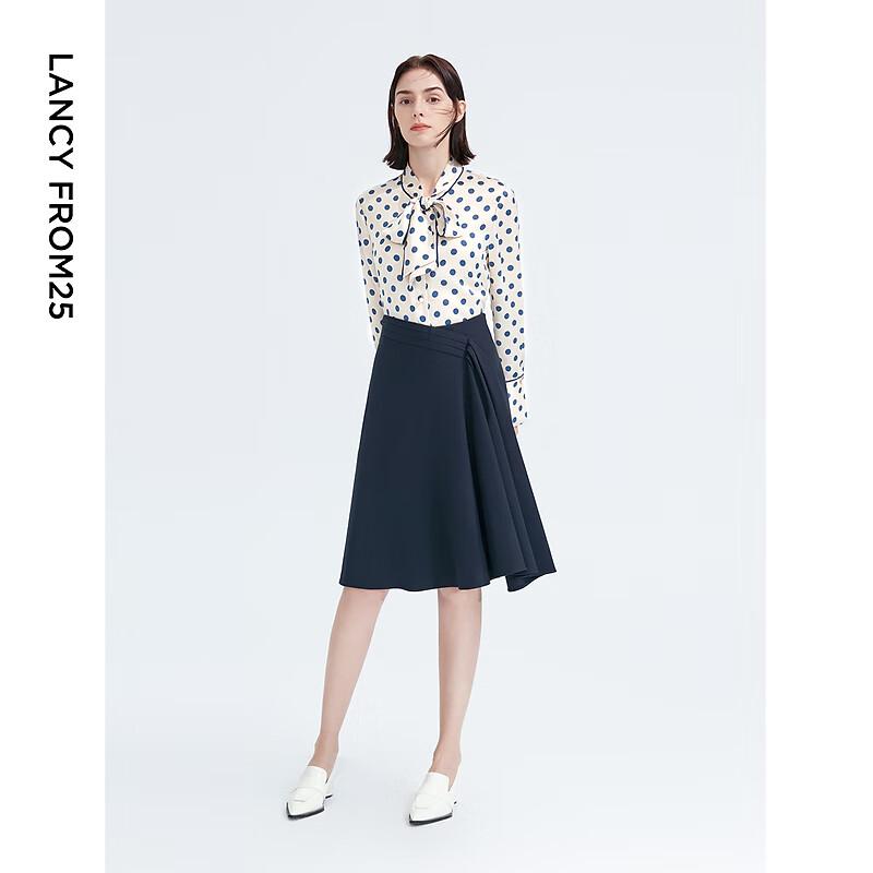 Langzi Retro Polka Dot Commuter Blouse