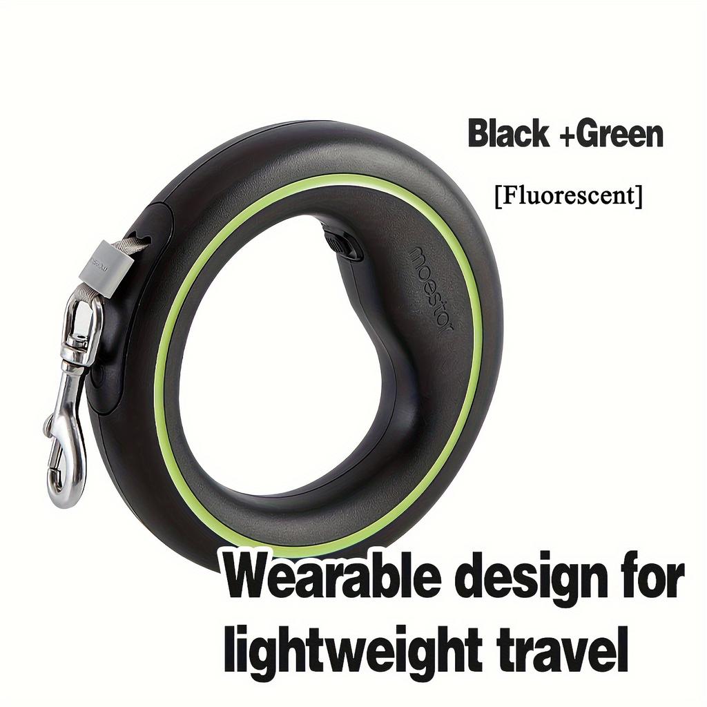 1 stk Deluxe Teleskopisk Hundebånd for Middels og Store Raser-Bærbar, Justerbar Lengde, Sikrer Trygge Turer