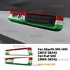 LHD RHD Real Hard Dry Carbon Fiber Sticker For Fiat 500 Abarth 595 695 2008-2024 Car Rearview Mirror Adjustment Switch Storage