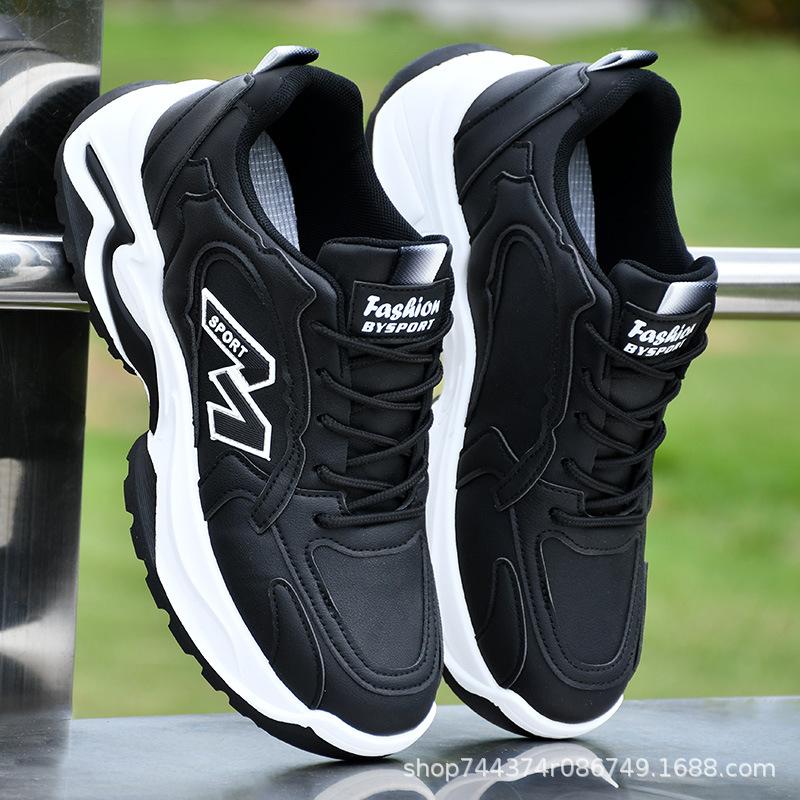 Dad shoes new autumn and winter leather waterproof sub sports and leisure trendy shoes