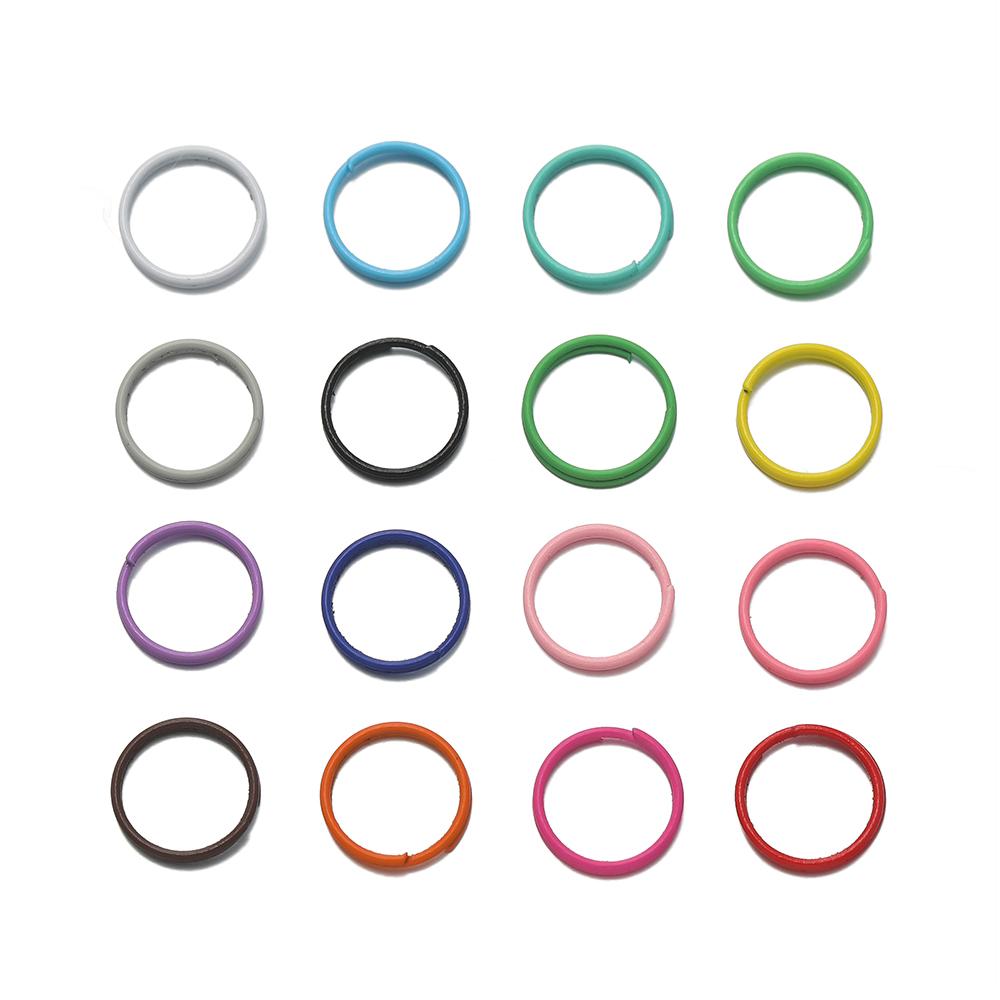 200pcs/lot 8mm 10mm Colorful Open Jump Rings Findings Double Circle Loop Jump Ring Connector For DIY Jewelry Making