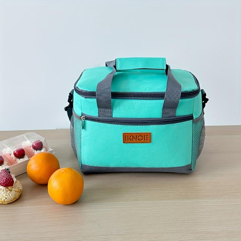 Najnowsza Przenośna Izolowana Torba na Lunch, Gruba Wodoodporna Torba Piknikowa 600D Oxford z Wkładem Lodowym na Lunch - Szczelna, Pasek na Ramię, Wodoodporna