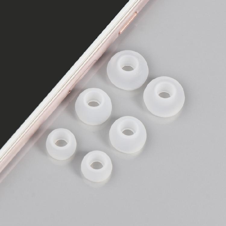 12Pcs Soft Silicon Eartips with 4.5mm Connectors Hole, Fit Most in-Ear Earbud