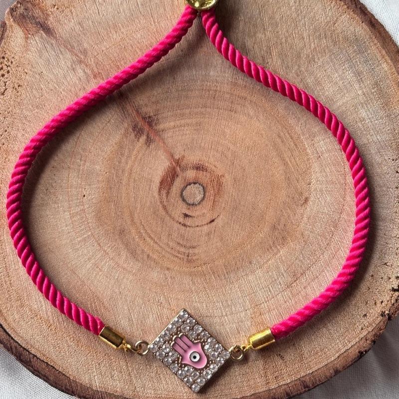 

Braided Rope Turkish Ethnic Wind Devil S Eye Bracelet Women S Diamonds Colored Evil Eyes
