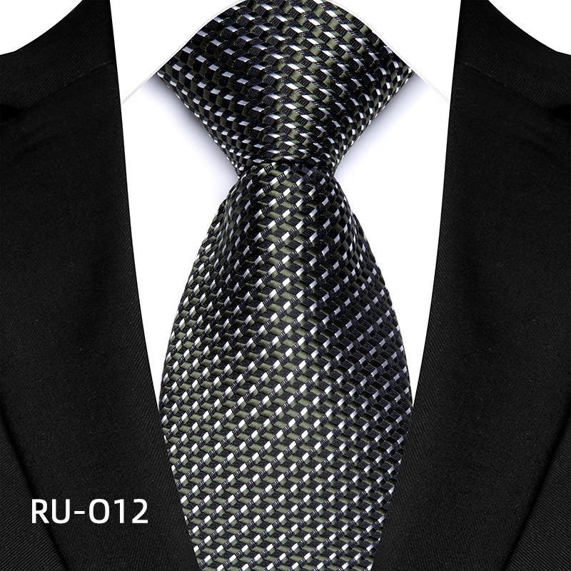 

2023 Мужской галстук для делового костюма с высокой плотностью и цветочным принтом RU-O12