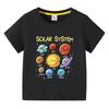 Kids Shortsleeved Tshirt Solar System Graphic Printing Summer Childrens Comfortable Tees Boys Girls ONeck Tops Clothing Gift