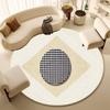 Round Carpet Bedroom Computer Chair Floor Mat Living Room Sofa Floor Mat Home Study Rocking Chair Foot Mat
