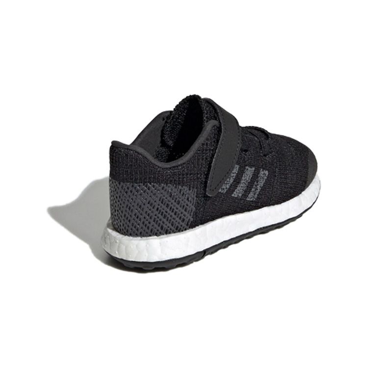 Adidas Pureboost Go Series El I Comfortable Lightweight Non-Slip Low-Top Walking Shoes Baby Shoes Black White F34017