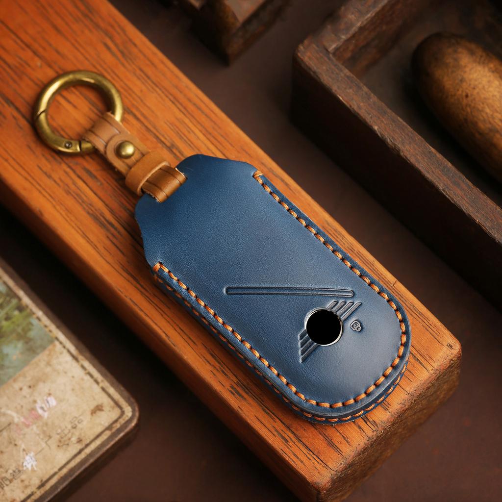 Car Remote Key Case Cover Shell for BMW MINI J01 J05 U25 F65 F66 2024 Leather Key Protection Cover