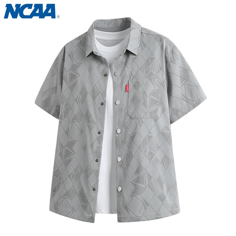 NCAA Men s Ice Silk Quick-Dry Short-Sleeve Casual Shirt L