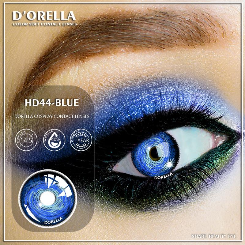 D'ORELLA 1 Paar DINOSAUR Eye Cosplay weiche Kontaktlinsen für Augen Halloween Crazy Contacts Cosmetic Contactlen