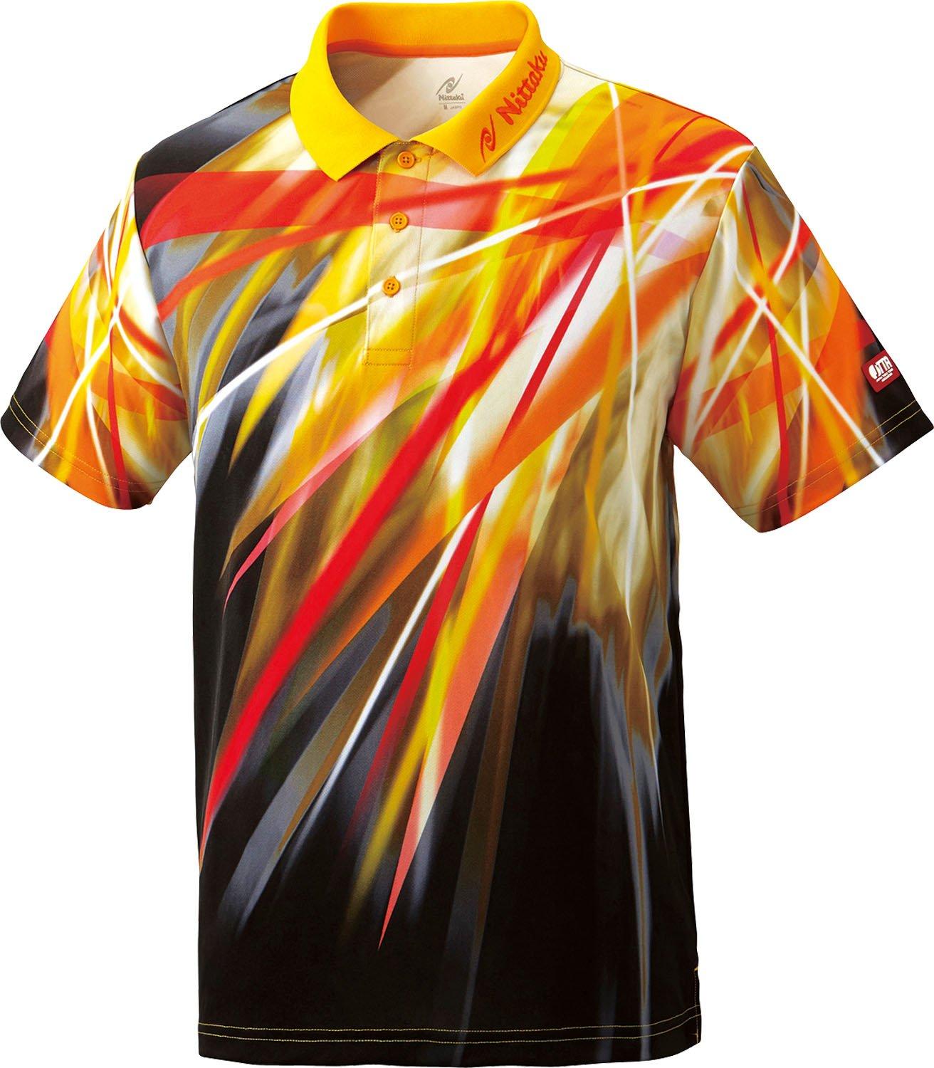 

Nittaku Table Tennis Game Yellow Size S Shirt, Lucian, Unisex, NW2161, (60),