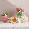 Cartoon Fleischigkeit Blumentopf Vase Harz Gartenbau Desktop Niedliches Tier Fensterbank Gartendekoration Originalität Einfaches Geschenk