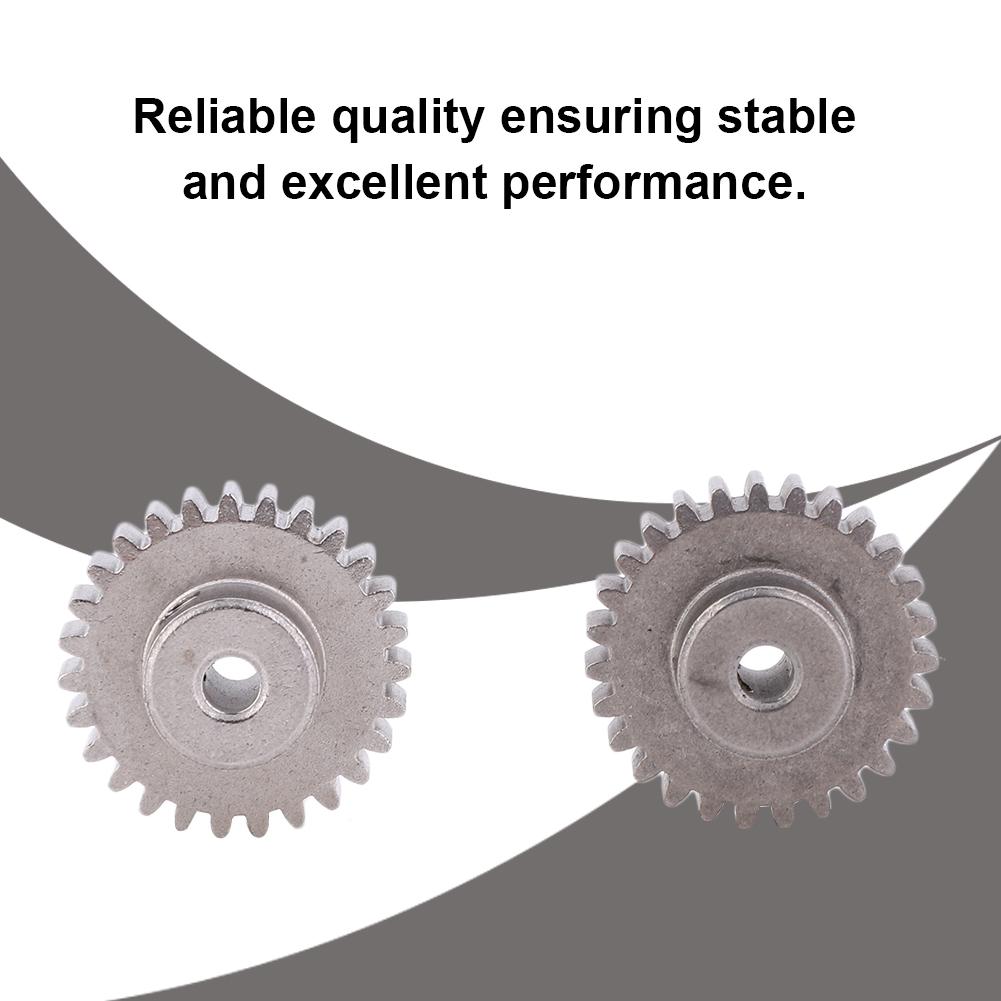 27T Motor Gear Replacement Accessory Fit for WLtoys 144001 1 14 Four Wheel Drive Alloy RC Car(White Brass )